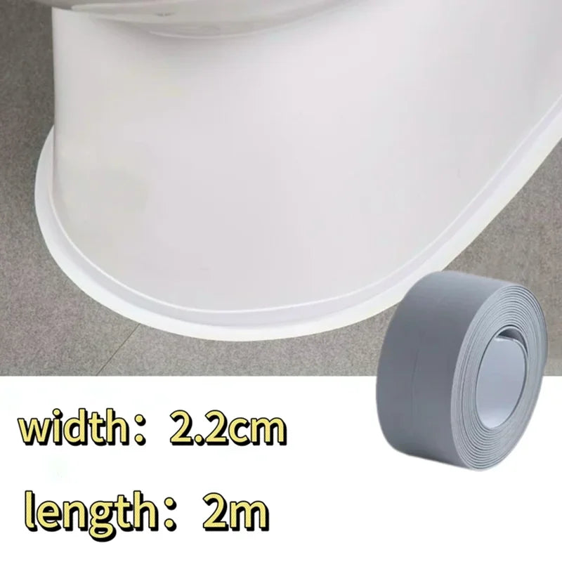 Shower, Sink, Bathroom &  Kitchen PVC Adhesive Sealing Strips