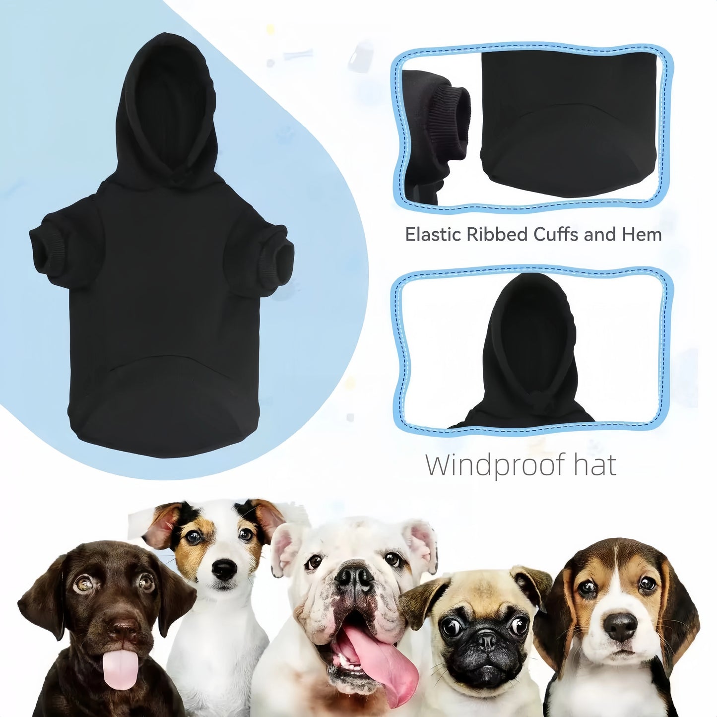 Pet Hoodies Puppy Jacket For Small Dogs