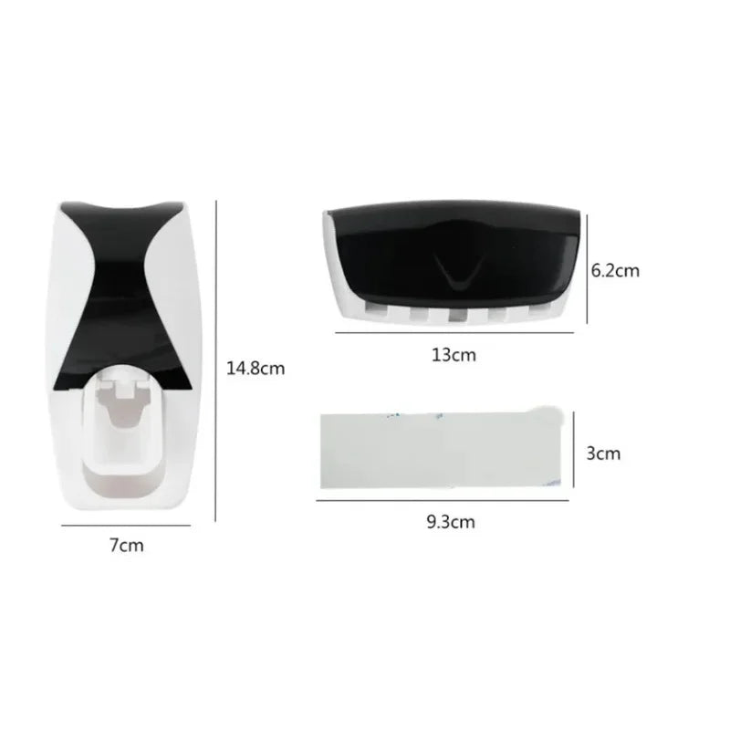 Toothbrush Holder w/Automatic Toothpaste Dispenser
