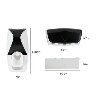 Toothbrush Holder w/Automatic Toothpaste Dispenser
