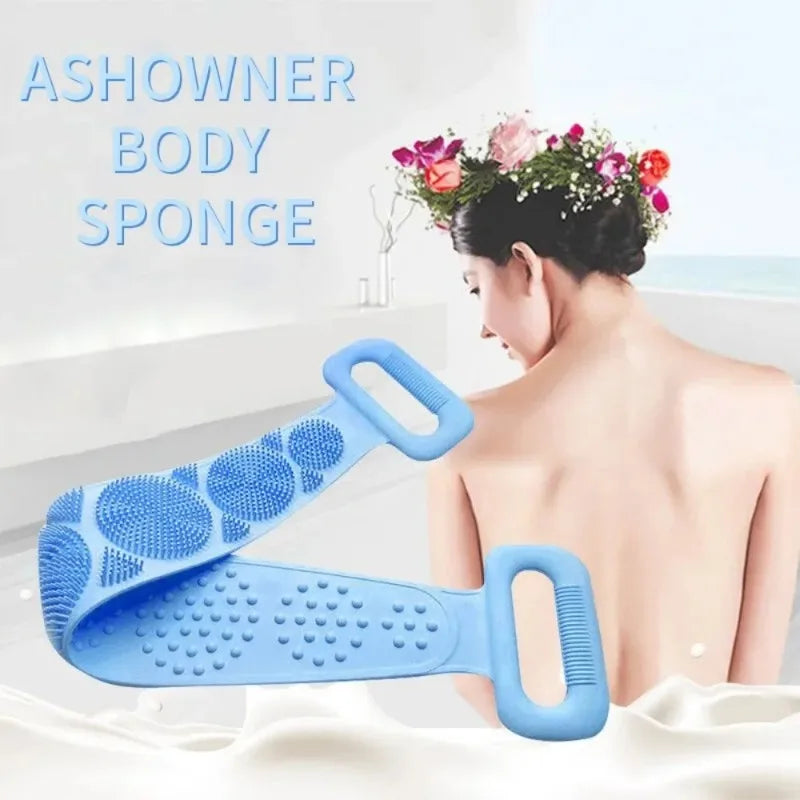 1 Blue Massage & Exfoliating Sponge for Bath or Shower