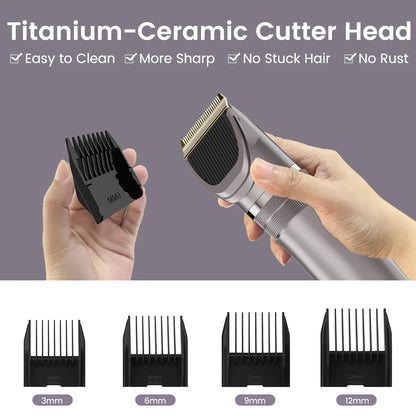 Cordless Pet Hair Clipper Kit for Dogs & Cats