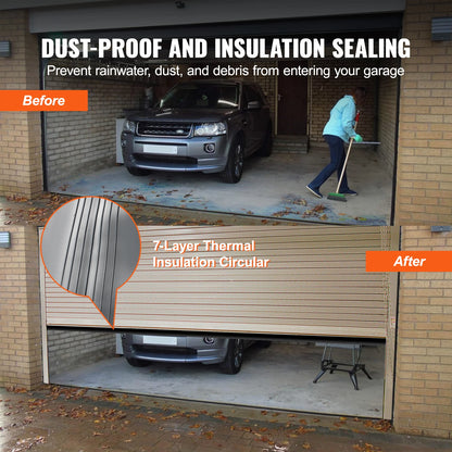 4.8m Garage Door Seals Bottom Rubber U Shape +O Ring