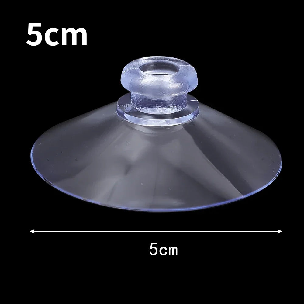 5-20 Piece Clear Suction Cup Wall Hooks
