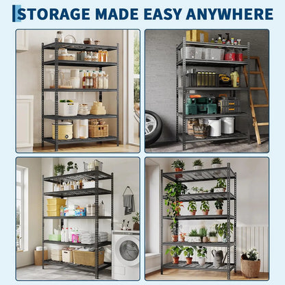 Garage Shelving - 2200 LBS Heavy Duty 5 Tier Storage Shelves