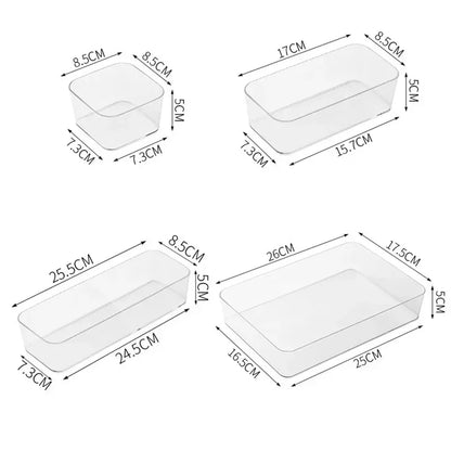 7PCS Desk Bathroom & Bedroom Drawer Organizers