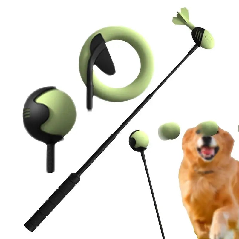 Throwing Pole Dog Toy, Tennis Ball Throwing Stick
