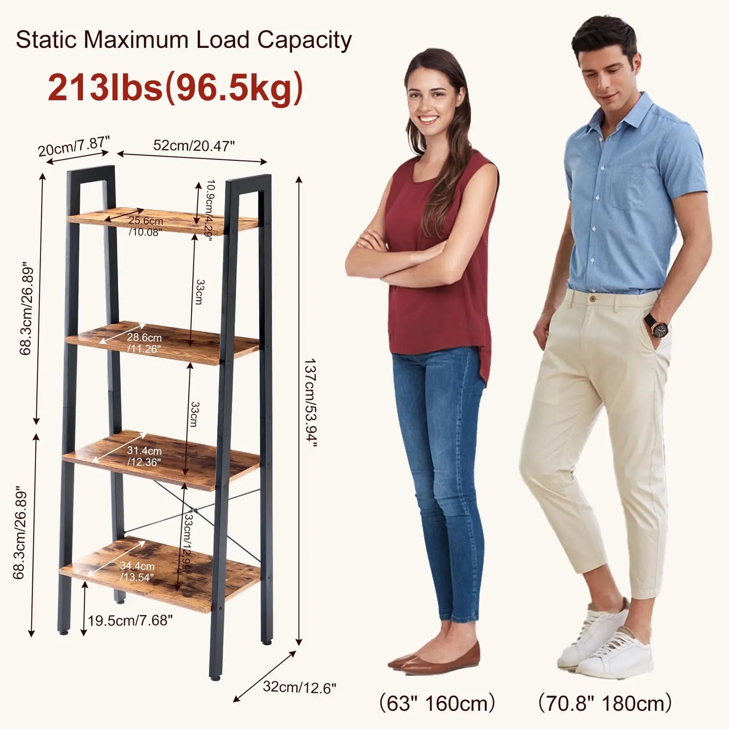4 Tier Wooden Storage Selves