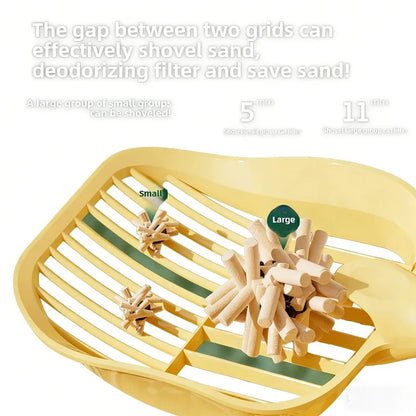 Durable Plastic Cat Litter Scoop with Bag Holder