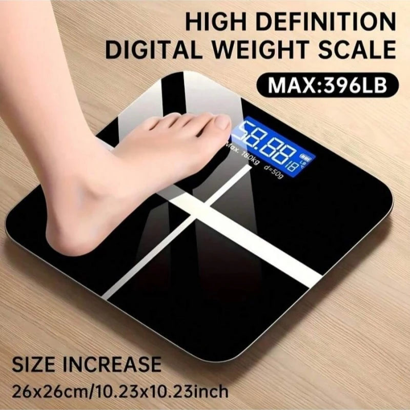 Body Fat Bathroom Scale with Tempered Glass 390 lbs Capacity