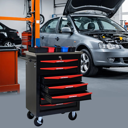 7 Drawer Rolling Tool Box, Heavy Duty, Lockable