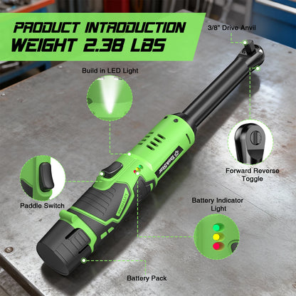 TaskStar 2.0Ah Li-ion Battery Ratchet Wrench