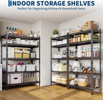 Garage Shelving - 2200 LBS Heavy Duty 5 Tier Storage Shelves