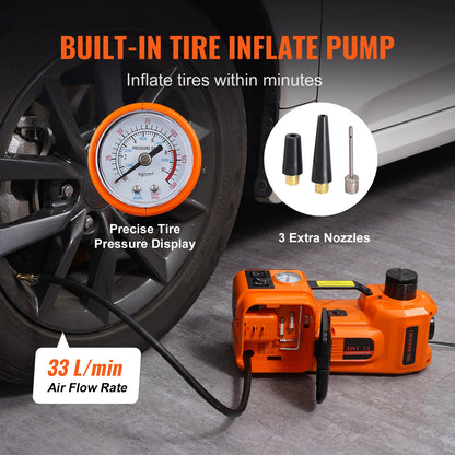 5T Electric Hydraulic Jack with Electric Impact Wrench