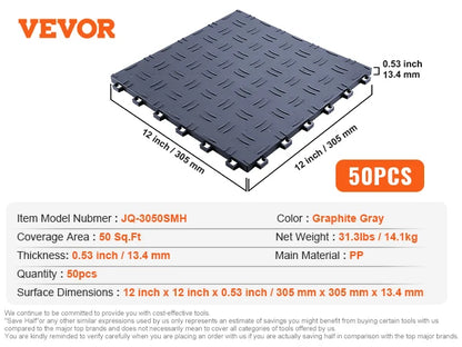 Interlocking Garage Floor Covering Tiles