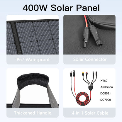 220W 110W Lightweight Portable Solar Panel