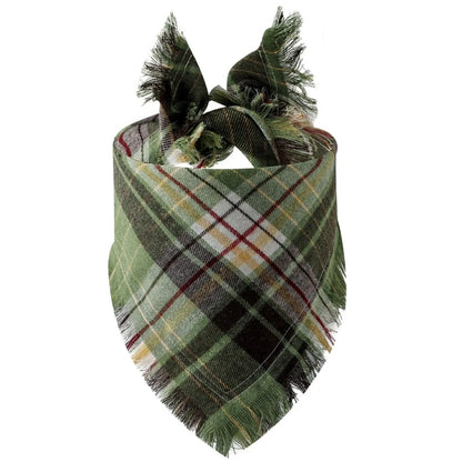 Dog Bandana Classic Plaid Scarf