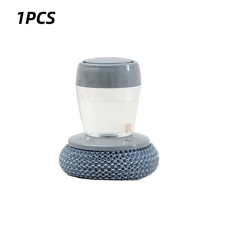 1pc Portable Kitchen Soap Dispensing Brush
