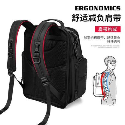 Black Multi-Pocket Business Laptop Backpack