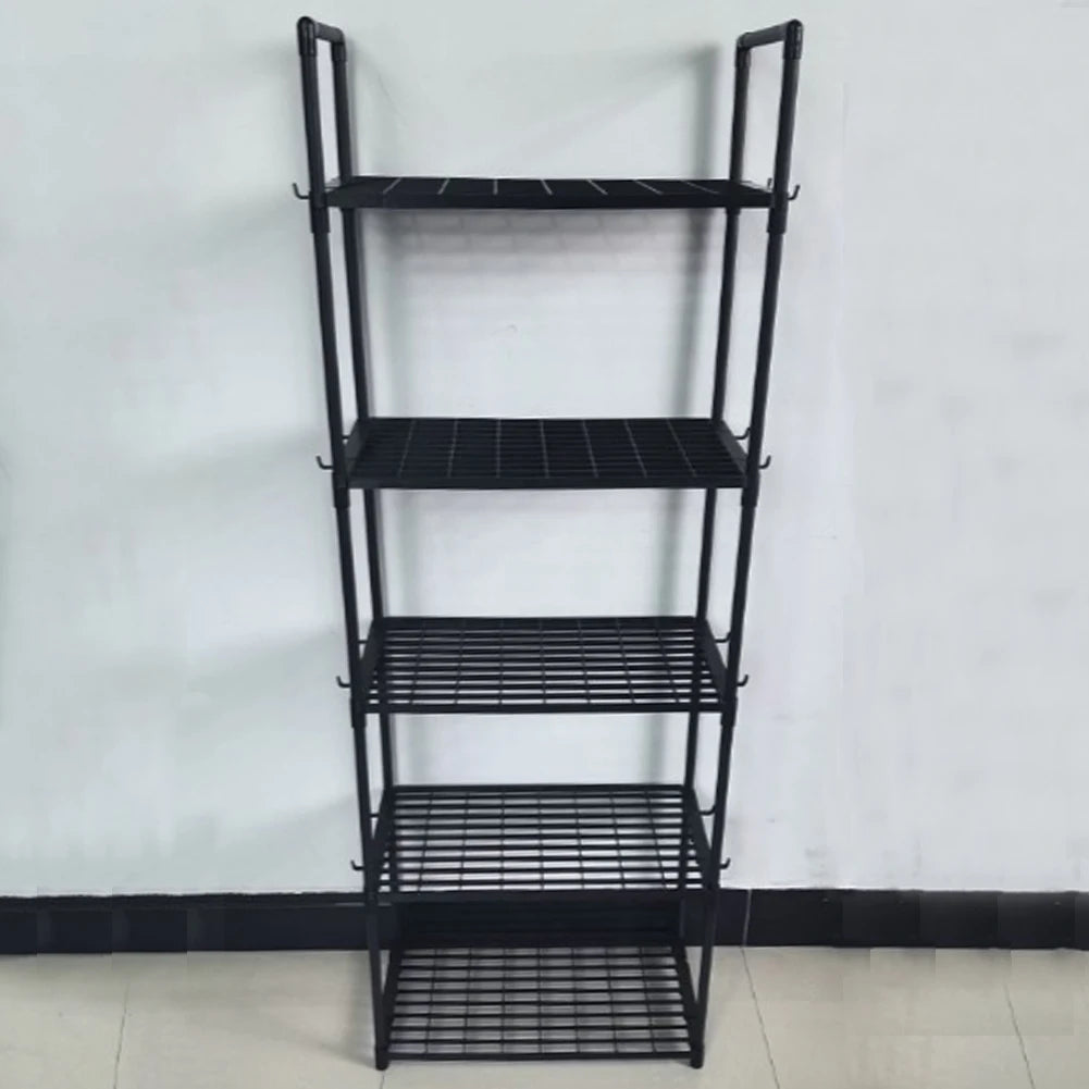 5-Shelf Adjustable Storage Rack 66 Lbs Capacity