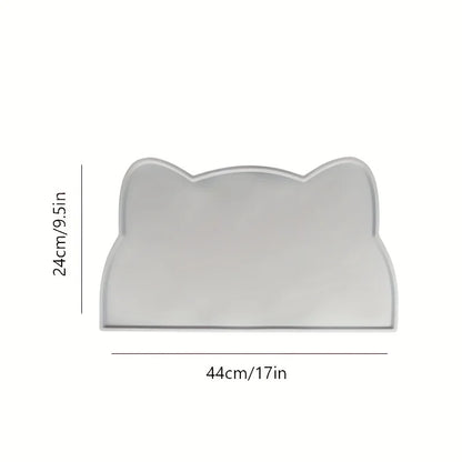 Feeding Mat For Dogs & Cats. Easy Clean With Raised Edge