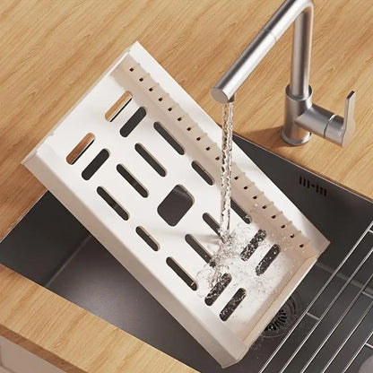 Expandable Kitchen Pot Pan Organizer with 7 Adjustable Dividers