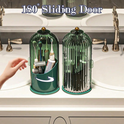 Rotating Electric Dustproof Toothbrush & Toothpaste Holder