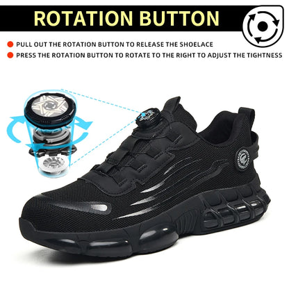 Steel Toe Outdoor Work Shoes. Shock Absorption Running Shoes