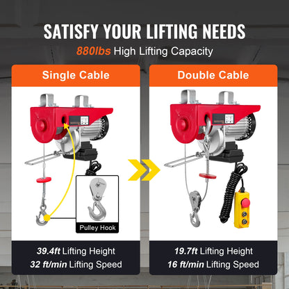 200-800kg Electric Hoist with Remote Control