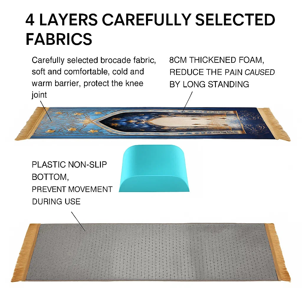Home Living Room Carpet 8cm Prayer Mat