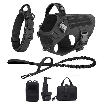 Large Dog Harness, Collar and Leash Set for Training and Walking