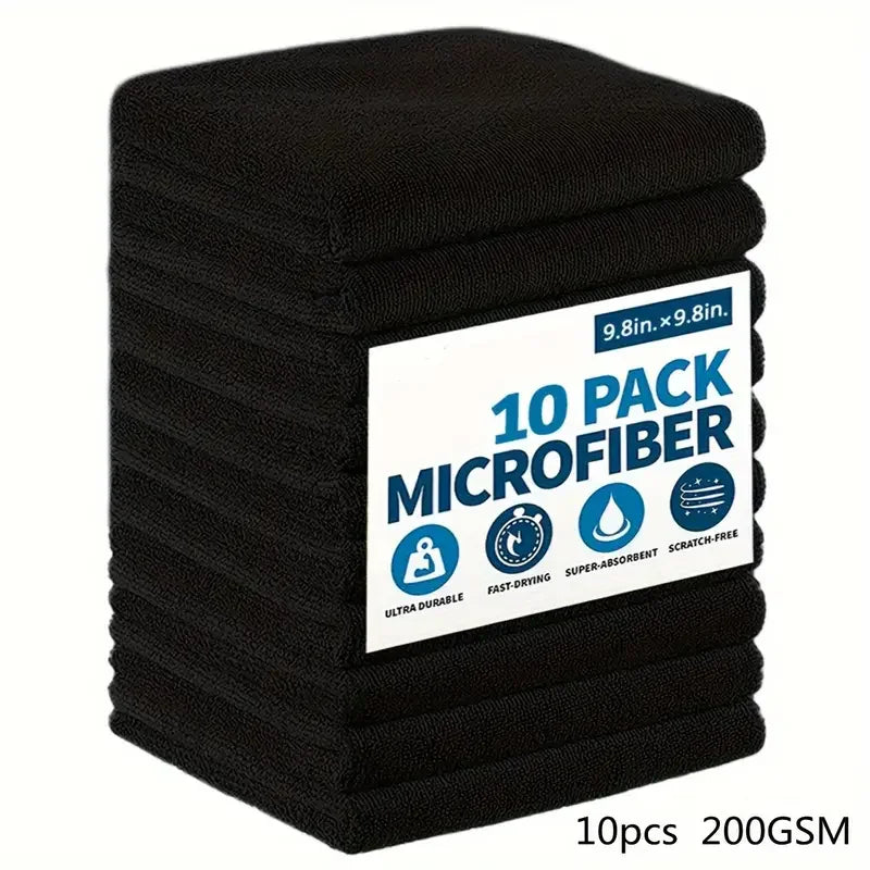 Microfiber Cleaning Cloths, 5/10-Pack