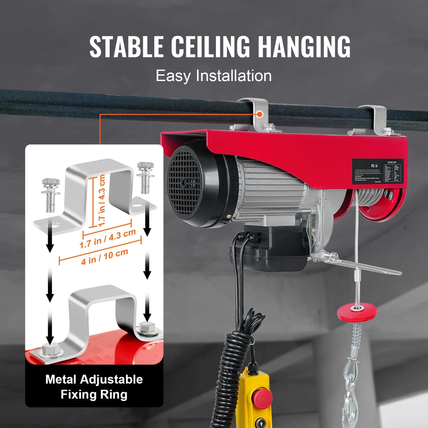 200-800kg Electric Hoist with Remote Control