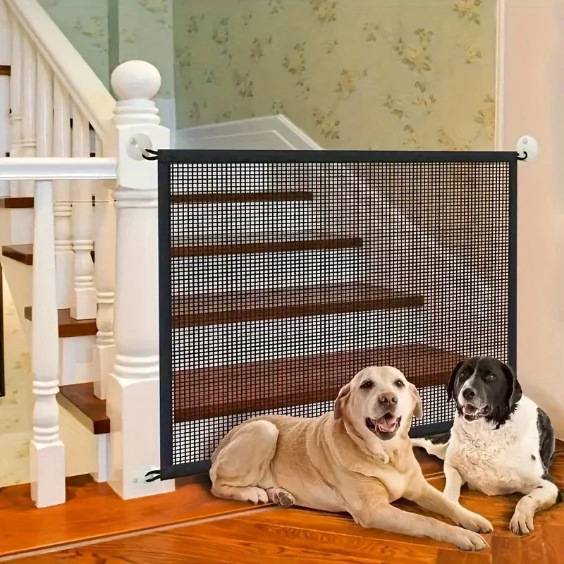 Dog Barrier Fence. Pet Security Gate for Indoor Outdoor