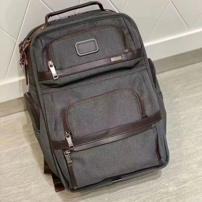 Black Multi-Pocket Business Laptop Backpack