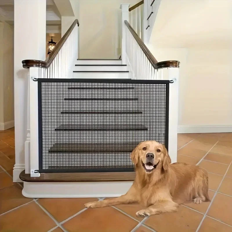 Dog Barrier Fence. Pet Security Gate for Indoor Outdoor