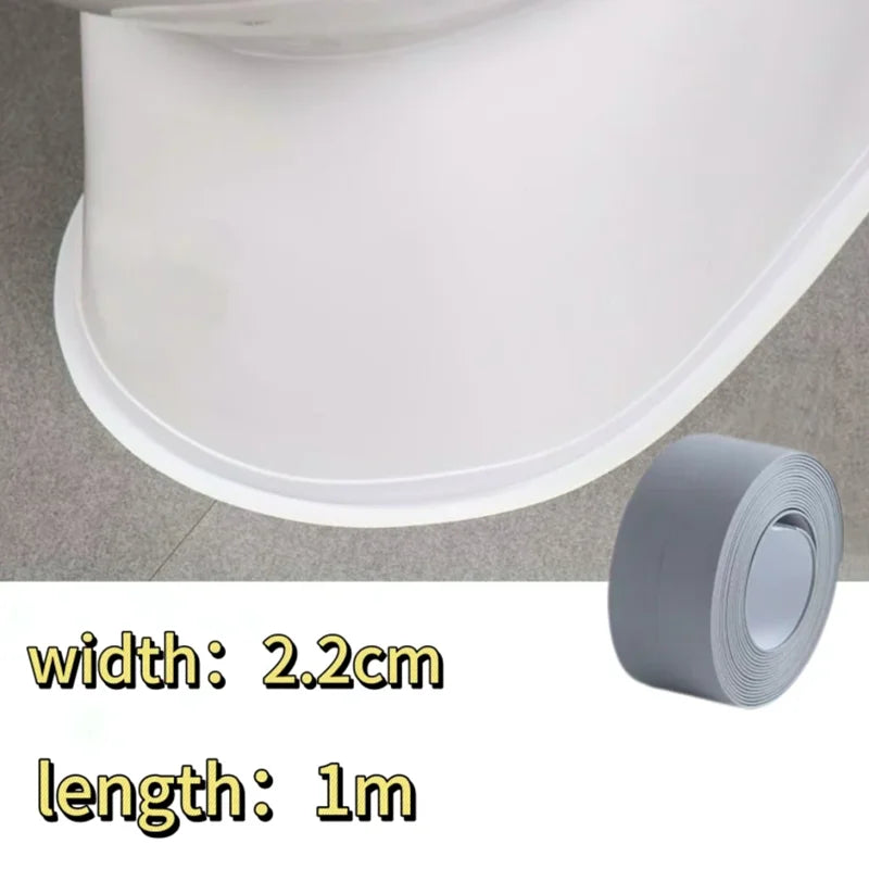 Shower, Sink, Bathroom &  Kitchen PVC Adhesive Sealing Strips