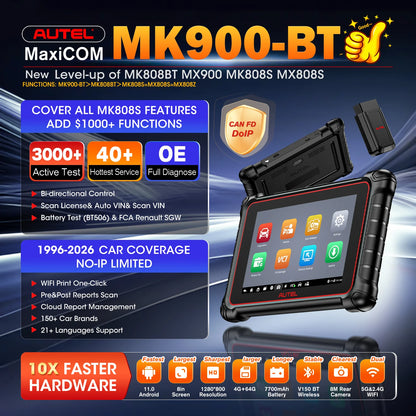 Autel MaxiCOM 8 Inch Diagnostic Tool 40+ Services