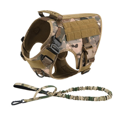 Tactical Dog Harness, Collar, and Leash