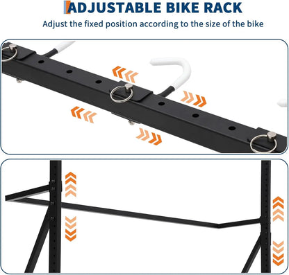 Freestanding 5 Bike Storage Rack. w/Adjustable Height