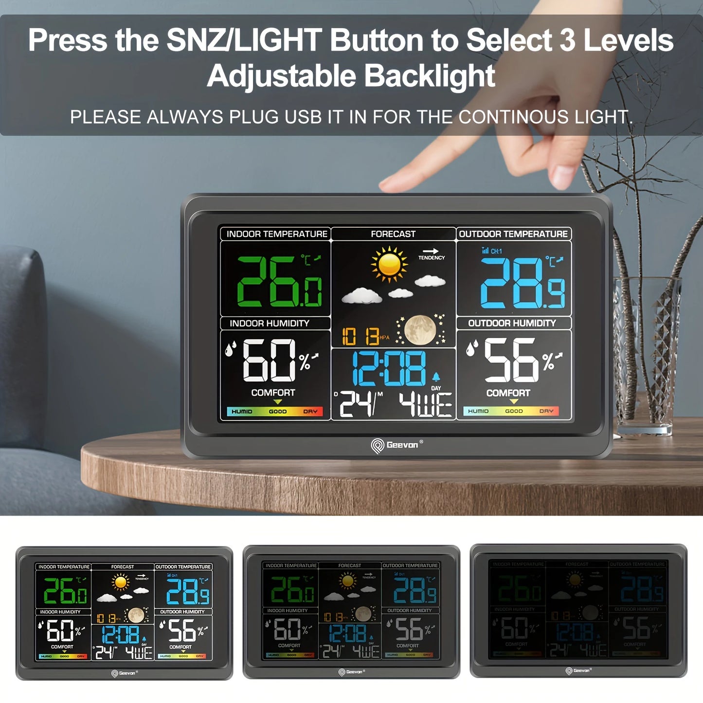 Weather Station Wireless Indoor Outdoor
