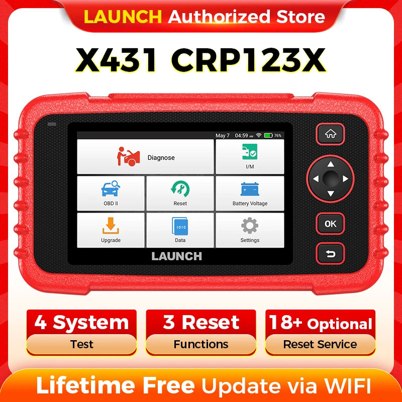 LAUNCH X431 CRP123X Car OBD2 Diagnostic Tools Obd2 Scanner Engine ABS Airbag SRS AT Code Reader Free Update Automotive Tools