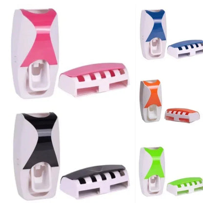 Toothbrush Holder w/Automatic Toothpaste Dispenser
