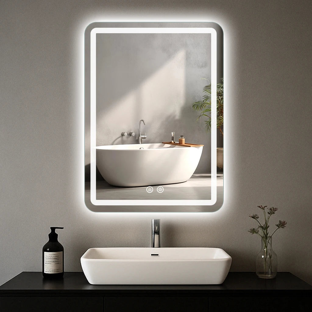 Backlit 20x28" Bathroom Vanity Mirror