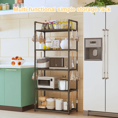 5-Shelf Adjustable Storage Rack 66 Lbs Capacity
