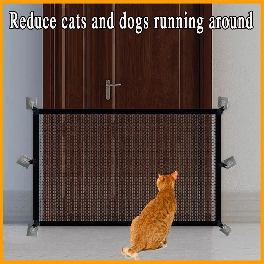 Dog Barrier Fence. Pet Security Gate for Indoor Outdoor