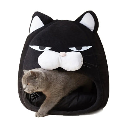 Foldable Cat Cave With Cushion