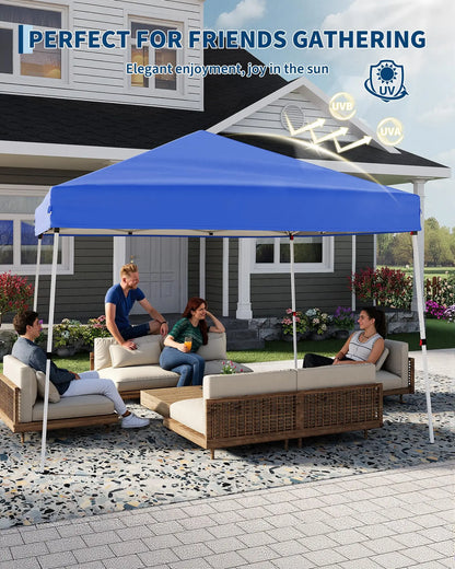 10x10 FT Pop Up Canopy Tent, Waterproof With Carry Bag