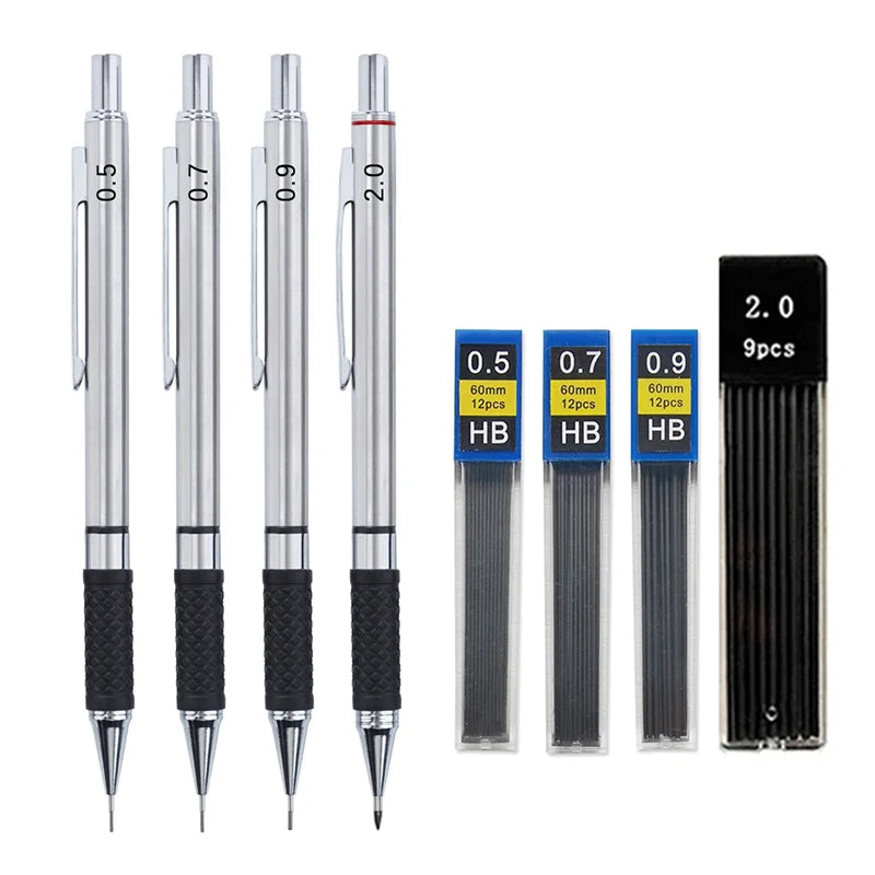 Mechanical Pencil Set with Extra Leads