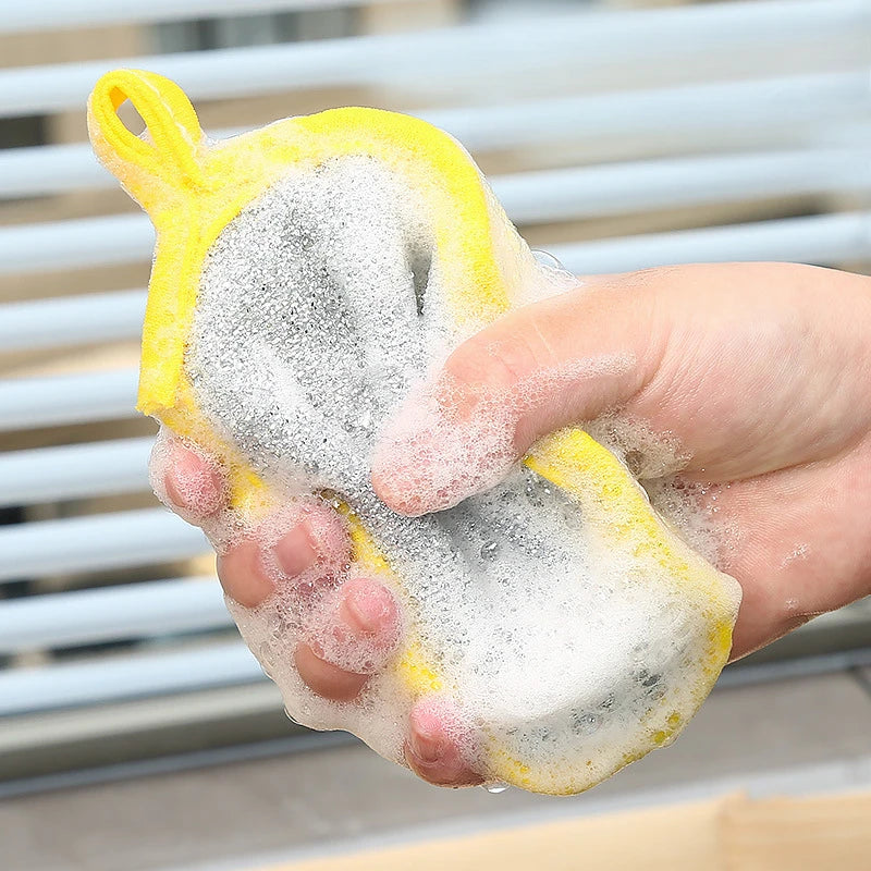 10PCS Dishwashing Double Sided Sponges / Scrubbers